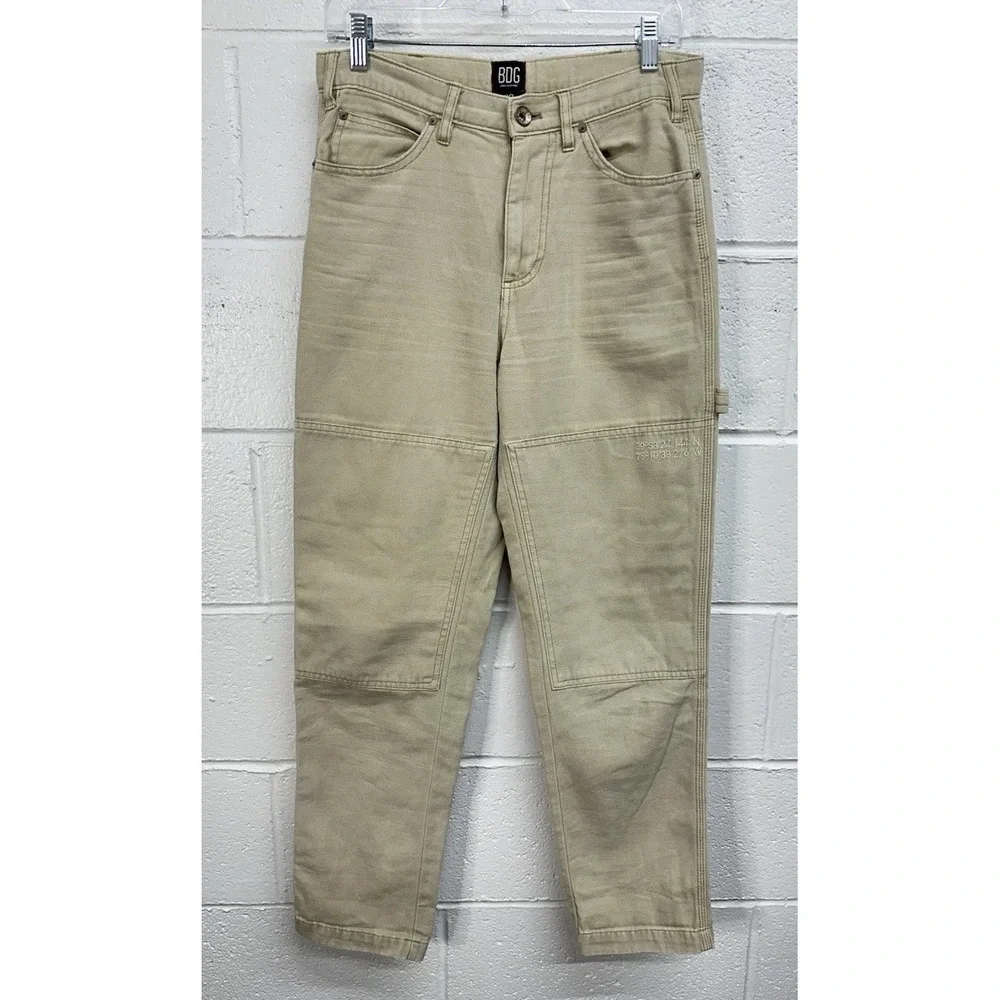 BDG Carpenter‎ Pants Womens Size 29 Regular Tapered High Rise Double Knee Brown
